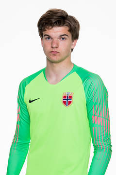 Goalkeeper Andreas Hippe Fagereng of Norway poses for a