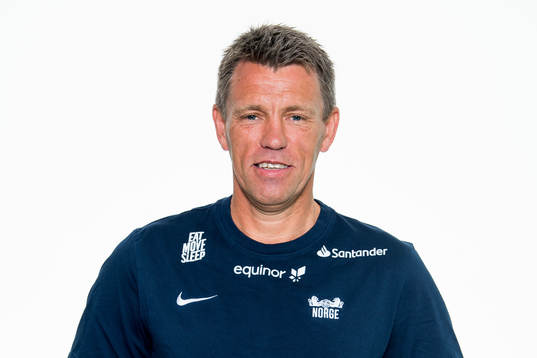 Gunnar Halle, head coach of Norway G19, poses for a portrait