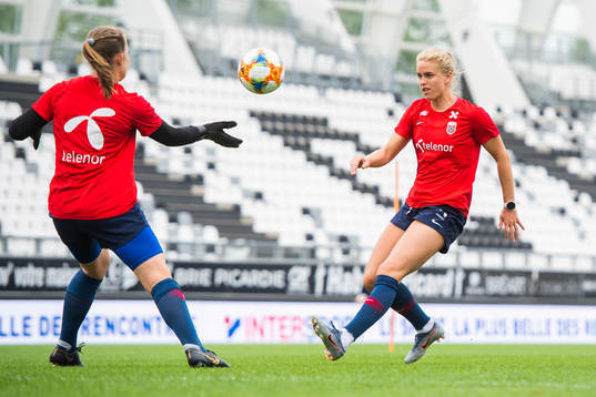 Goalkeeper Oda Maria Hove Bogstad and Elise Hove Thorsnes