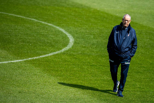 Lars Lagerbäck, head coach of Norway