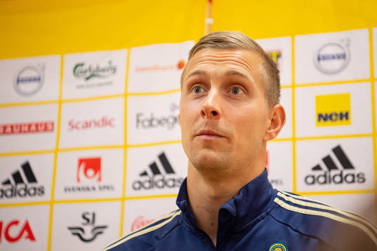 Goalkeeper Karl-Johan Johnsson of the Swedish national