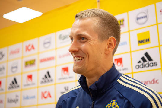 Goalkeeper Karl-Johan Johnsson of the Swedish national