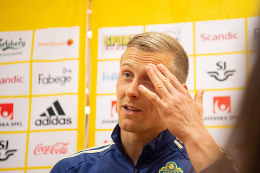 Goalkeeper Karl-Johan Johnsson of the Swedish national