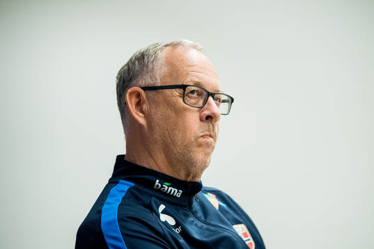 Lars Lagerbäck, head coach of Norway