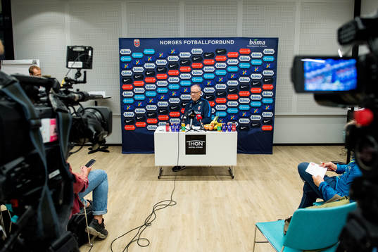 Lars Lagerbäck, head coach of Norway