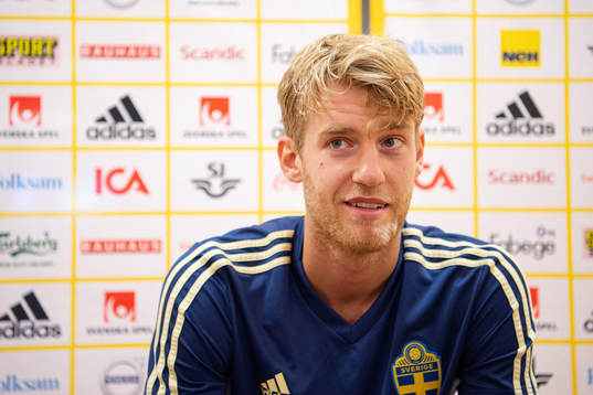 Filip Helander of the Swedish national football team