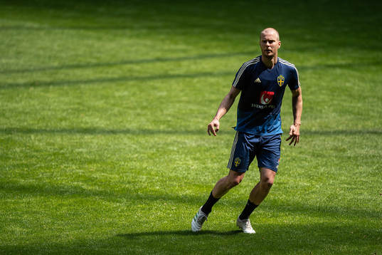 Per Karlsson of the Swedish national football team