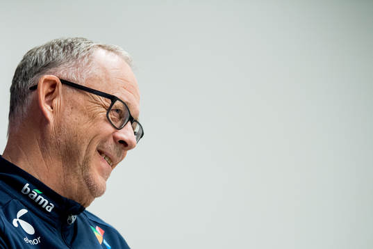 Lars Lagerbäck, head coach of Norway