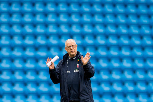 Lars Lagerbäck, head coach of Norway