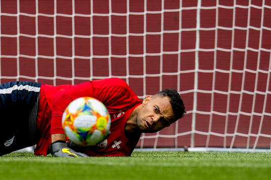 Goalkeeper Sten Grytebust of Norway