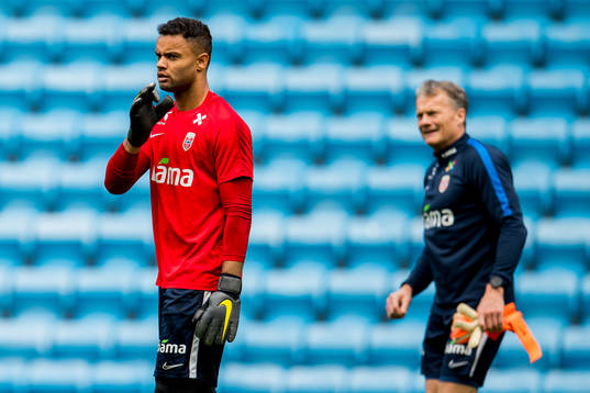 Goalkeeper Sten Grytebust of Norway