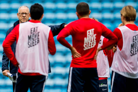 Lars Lagerbäck, head coach of Norway