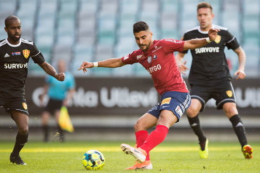 Örgrytes Ailton Almeida skjuter 1-0