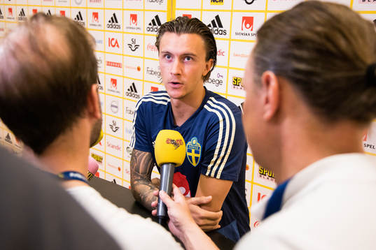 Kristoffer Olsson of the Swedish national football team