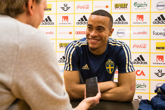 Robin Quaison of the Swedish national football team