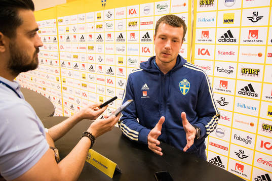 Jakob Johansson of the Swedish national football team