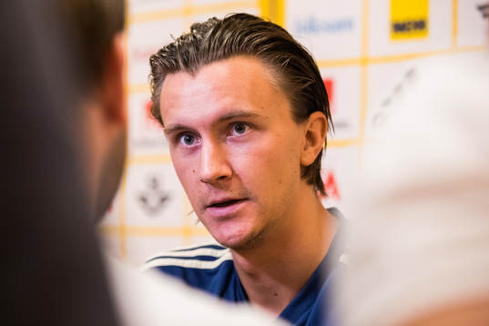 Kristoffer Olsson of the Swedish national football team