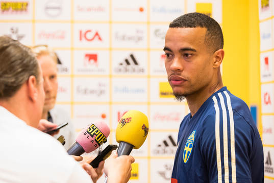 Robin Quaison of the Swedish national football team