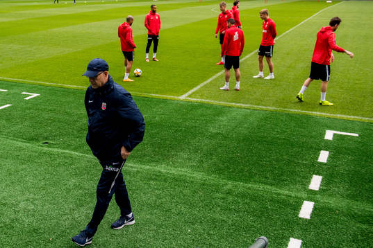 Lars Lagerbäck, head coach of Norway