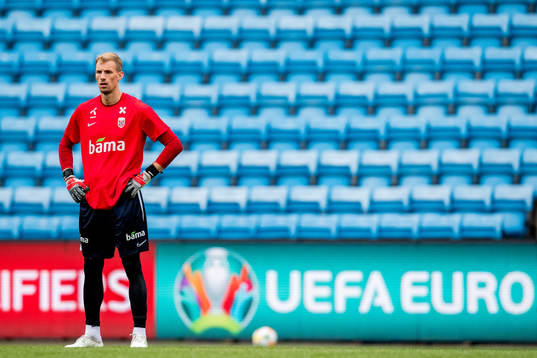 Goalkeeper André Hansen of Norway