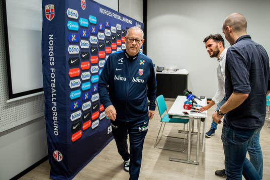 Lars Lagerbäck, head coach of Norway