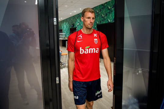 Goalkeeper André Hansen of Norway