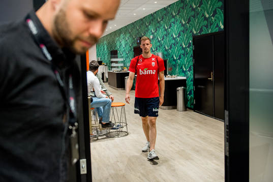 Goalkeeper André Hansen of Norway