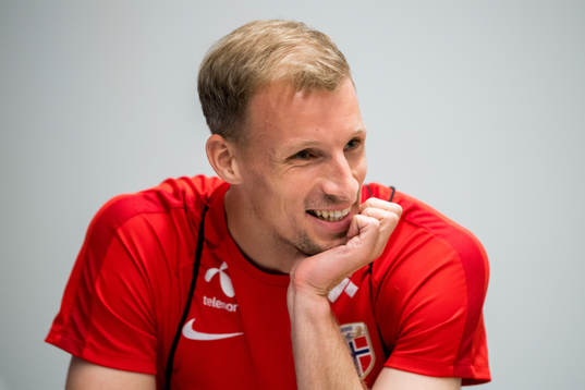 Goalkeeper André Hansen of Norway