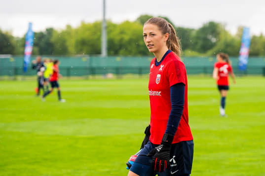 Goalkeeper Cecilie Hauståker Fiskerstrand of Norway