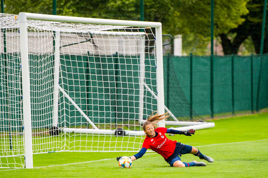 Goalkeeper Cecilie Hauståker Fiskerstrand of Norway
