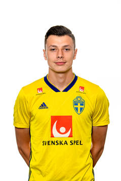 Anel Ahmedhodzic of the Swedish Under-21 national football