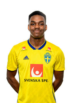 Joel Asoro of the Swedish Under-21 national football team
