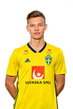Arvid Brorsson of the Swedish Under-21 national football