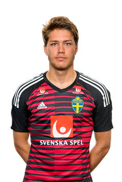 Goalkeeper Kalle Joelsson of the Swedish Under-21 national