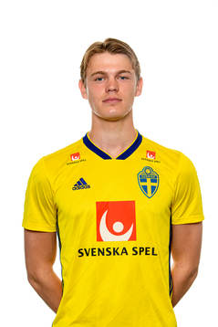 Hugo Andersson of the Swedish Under-21 national football