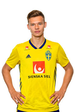 Arvid Brorsson of the Swedish Under-21 national football