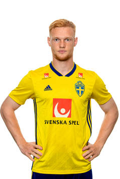 Nils Fröling of the Swedish Under-21 national football