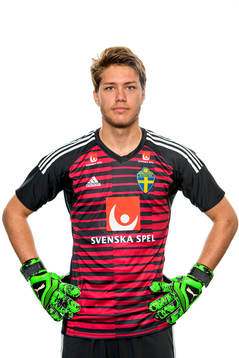 Goalkeeper Kalle Joelsson of the Swedish Under-21 national