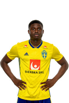 Benjamin Kimpioka of the Swedish Under-21 national football