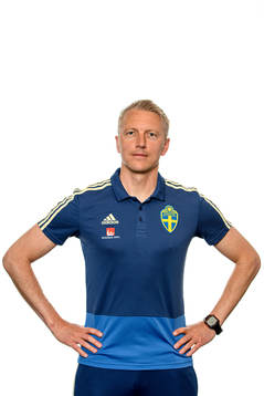 Niklas Egnell, fotball physio of the Swedish Under-21