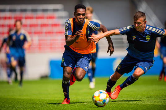 Joel Asoro and John Björkengren