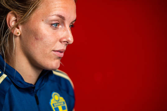 Mimmi Larsson of Swedish national women football team