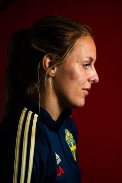 Mimmi Larsson of Swedish national women football team