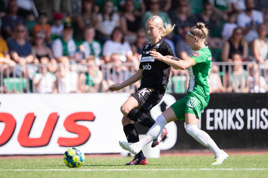 Umeås Sanna Kullberg och Hammarbys Emma Jansson