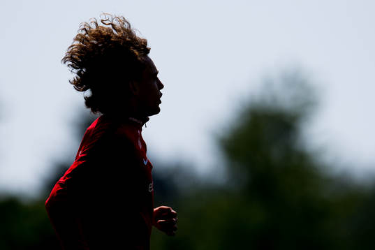 The silhouette of Colin Rösler of Norway
