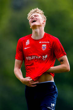 Halldor Stenevik of Norway reacts