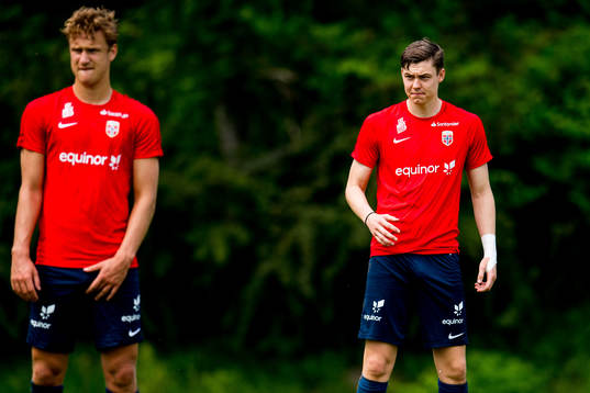 Erik Botheim and Jørgen Strand Larsen of Norway