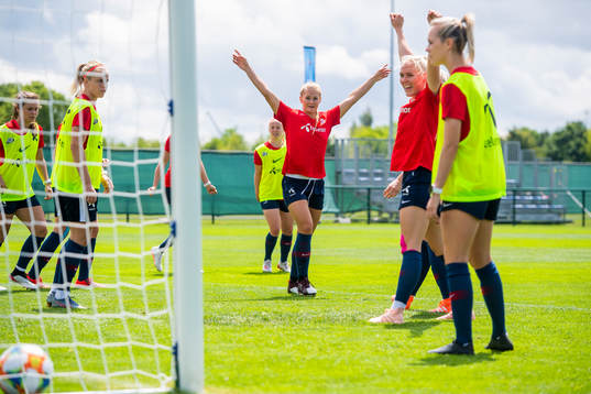 Lisa-Marie Karlseng Utland of Norway celebrates
