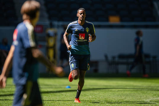 Alexander Isak of the Swedish national football team