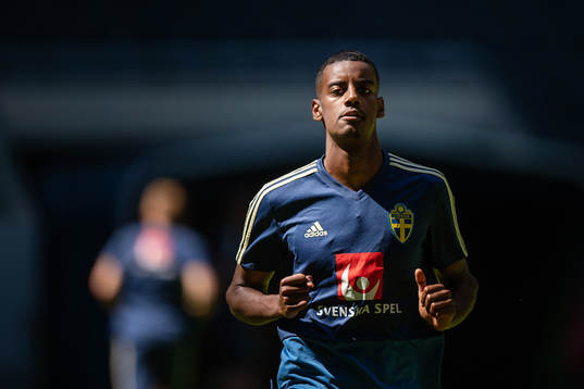 Alexander Isak of the Swedish national football team